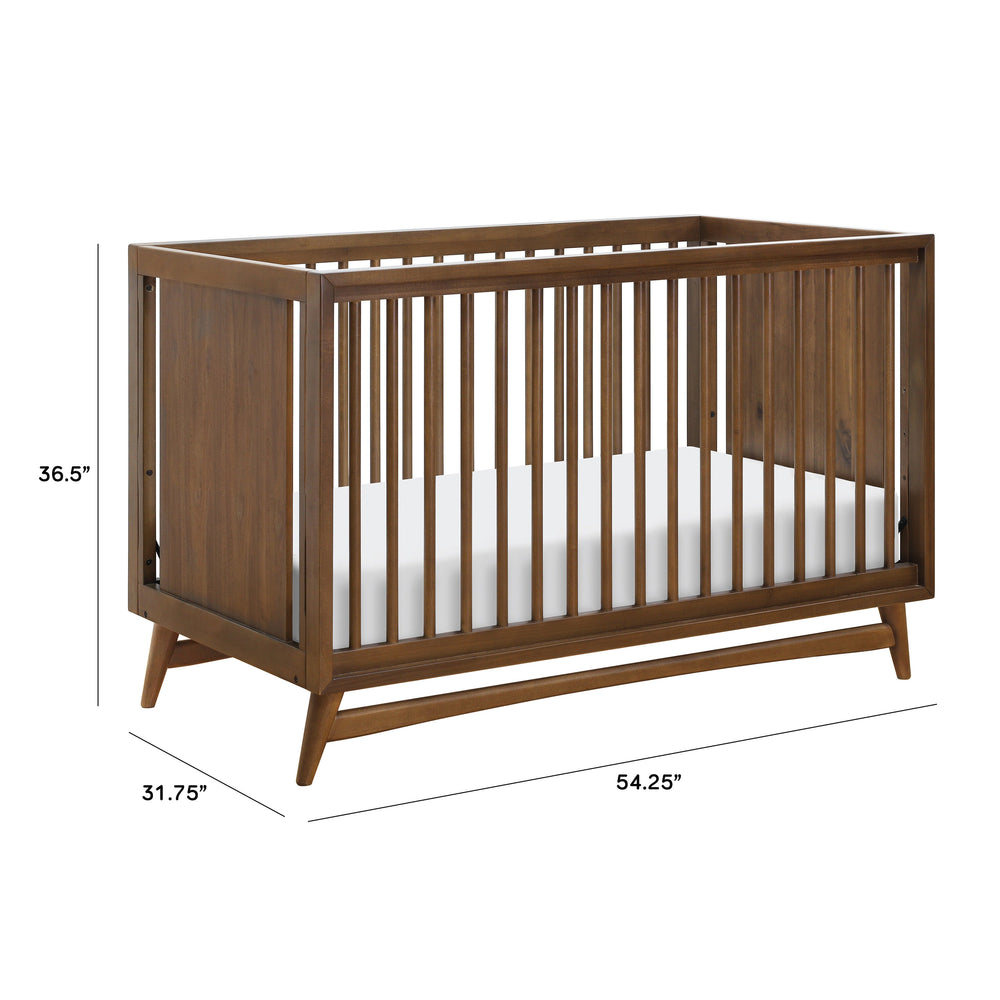 BABYLETTO PEGGY MID-CENTURY 3-IN-1 CRIB W/TODDLER BED CONVERSION KIT