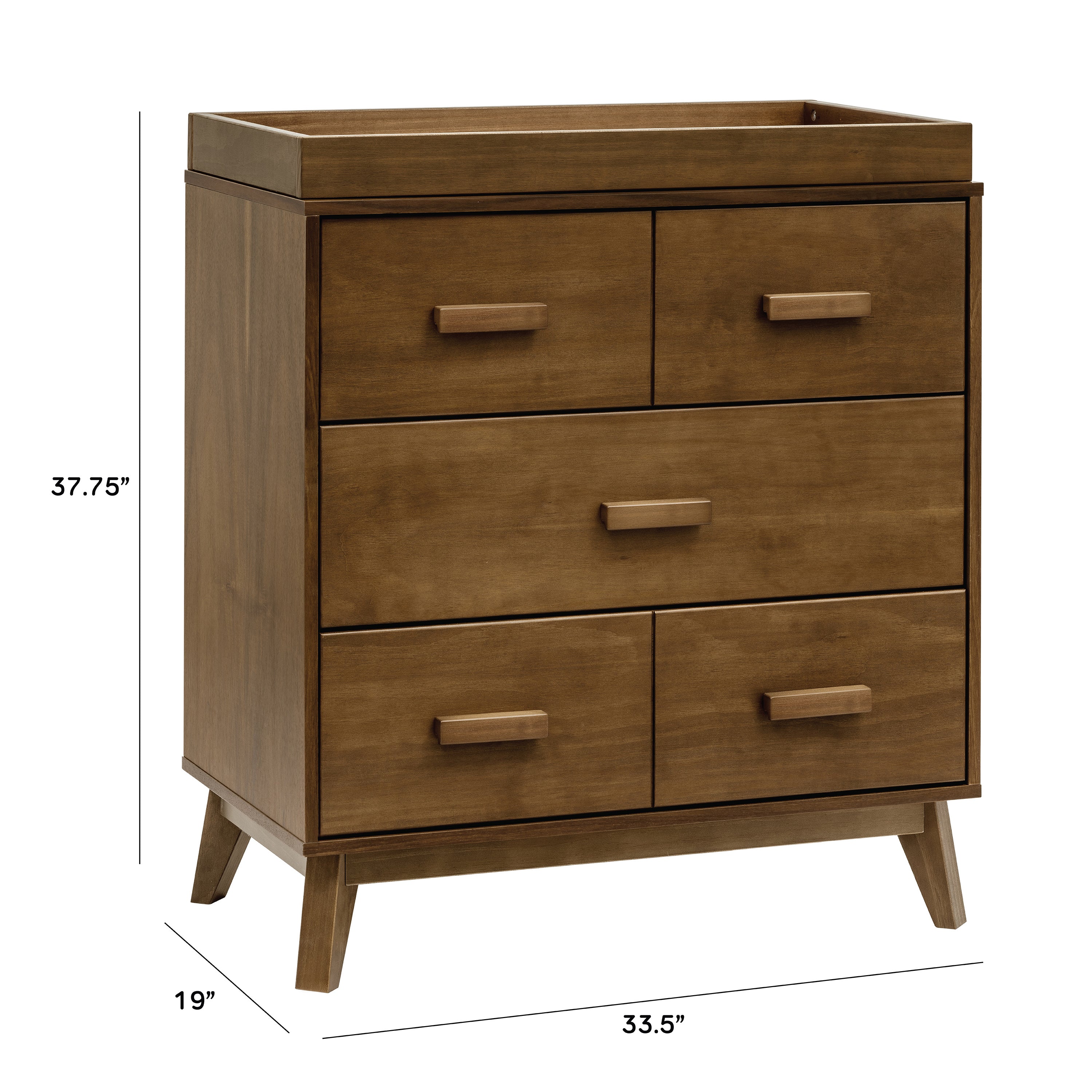 Babyletto Scoot 3-Drawer Changer Dresser with Removable Changing