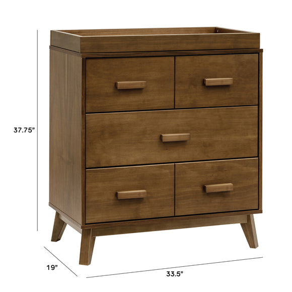 Babyletto Scoot 3-Drawer Changer Dresser, White/ Washed Natural Babyletto Scoot 3-Drawer Changer Dresser, White/ Washed Natural