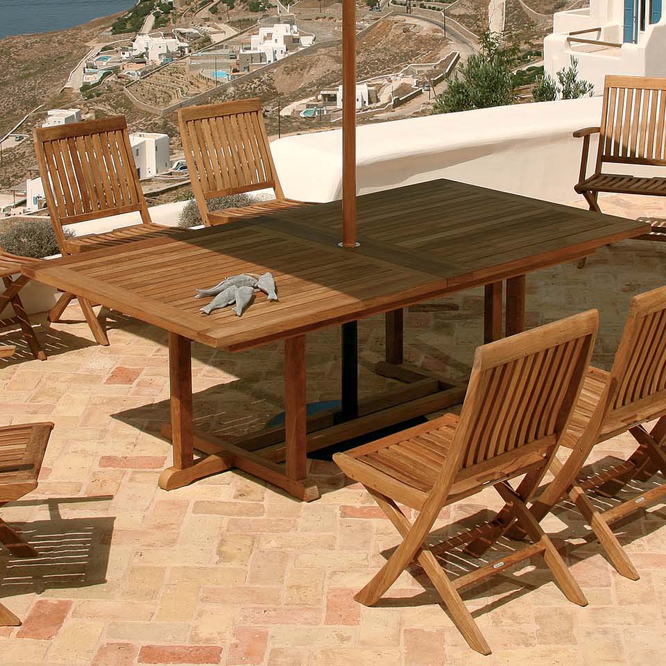 Arundel Teak Extending Outdoor Table
