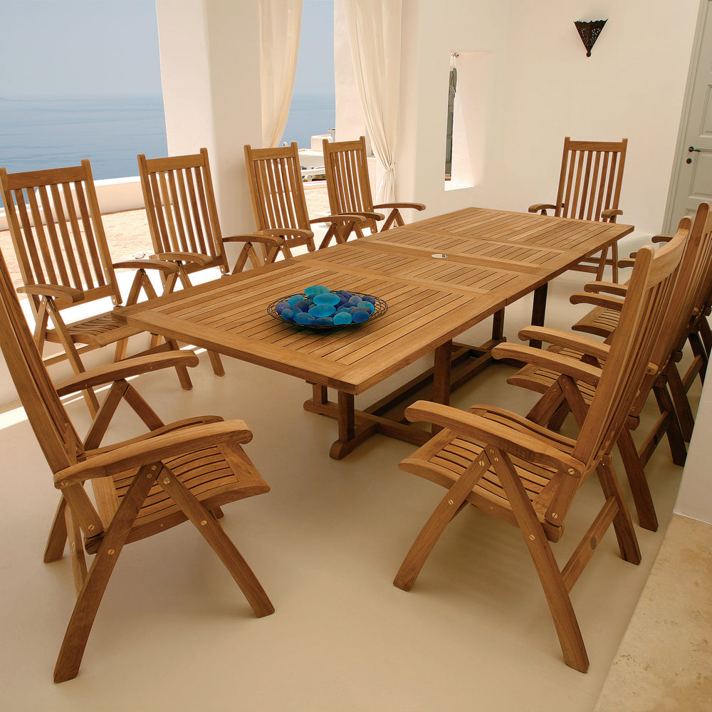 Arundel Teak Extending Outdoor Table