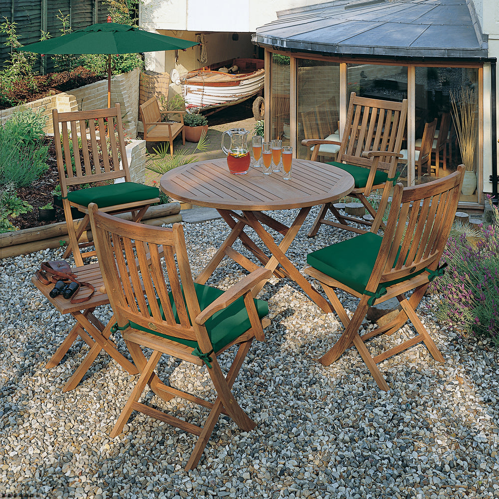 Ascot Teak Folding Carver Outdoor Chair