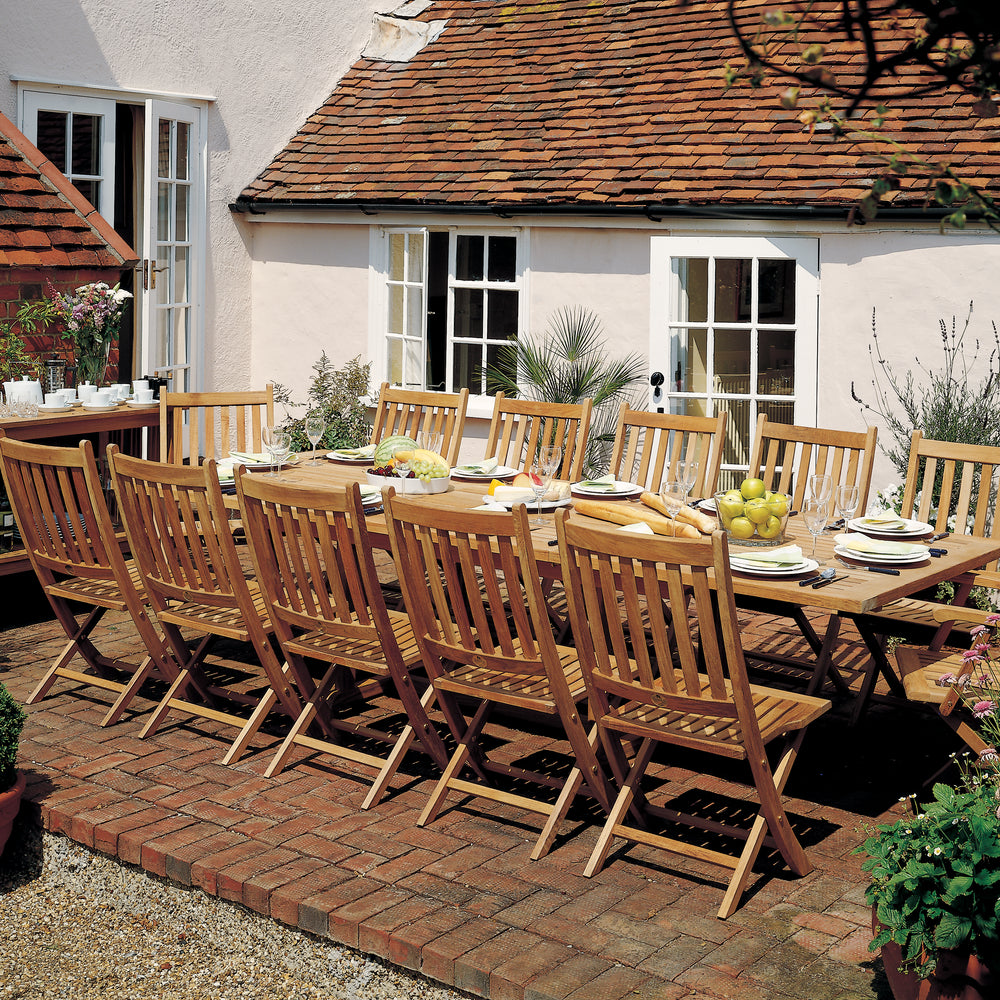 Ascot Teak Folding Outdoor Dining Chair