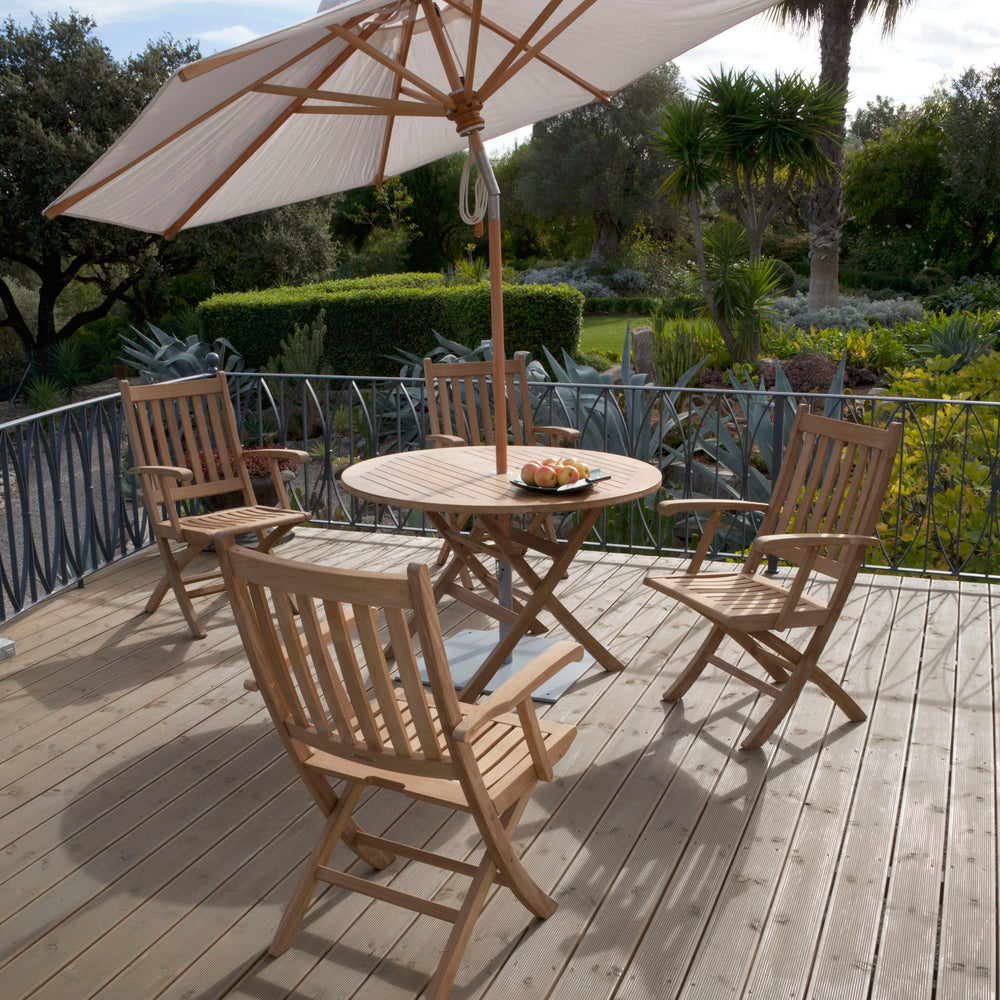 Ascot Teak Folding Outdoor Table