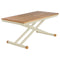 Aura Adjustable Height Table  option Champagne 04