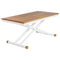 Aura Adjustable Height Table  option White 02