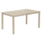 Aura Aluminum Rectangular Dining Table  option Champagne 04