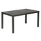 Aura Aluminum Rectangular Dining Table  option Graphite 01