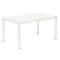 Aura Aluminum Rectangular Dining Table  option White 02