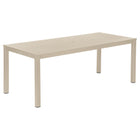 Aura Aluminum Rectangular Dining Table