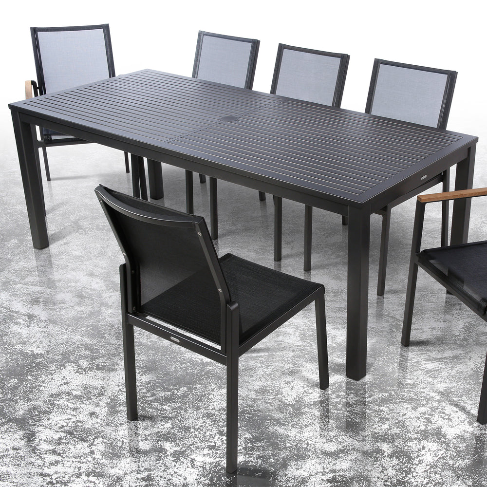 Aura Aluminum Rectangular Outdoor Dining Table