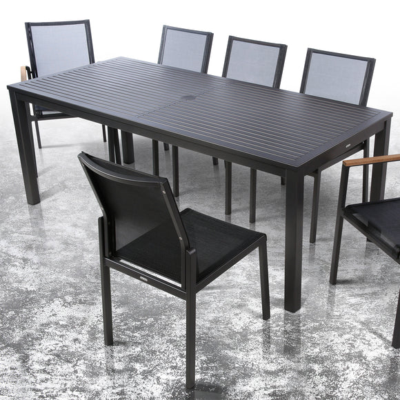 Aura Aluminum Rectangular Dining Table