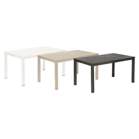 Aura Aluminum Rectangular Dining Table