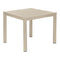 Aura Aluminum Square Dining Table  option Champagne 04