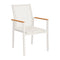 Aura Armchair  option White 02 Frame / Pearl 505 Sling
