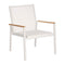 Aura Deep Seating Armchair  option White 02 Frame / Pearl 505 Sling