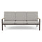 Aura Lounge 3 Seater Sofa  option Graphite 01/Charcoal 500/Canvas Granite 5402