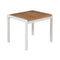 Aura Occasional / Side Table - Teak Top  option Arctic White 02