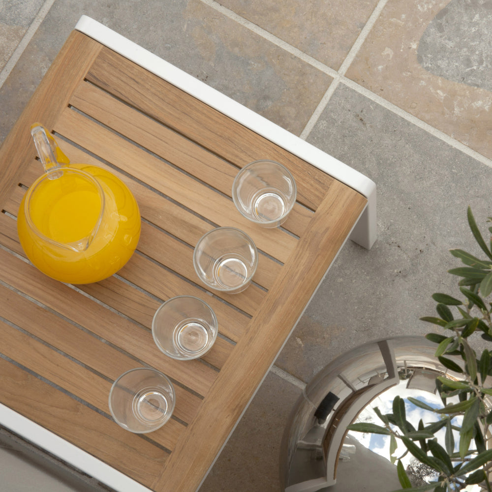 Aura Outdoor Occasional / Side Table - Teak Top