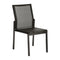 Aura Side Chair  option Graphite 01 Frame / Charcoal 500 Sling