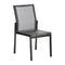 Aura Side Chair  option Graphite 01 Frame / Platinum 504 Sling
