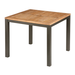 Aura Square Dining Table - Teak Top