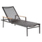 Aura Sun Lounger  option Graphite 01 Frame/Platinum 504 Sling