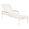 Aura Sun Lounger  option White 02 Frame / Pearl 505 Sling