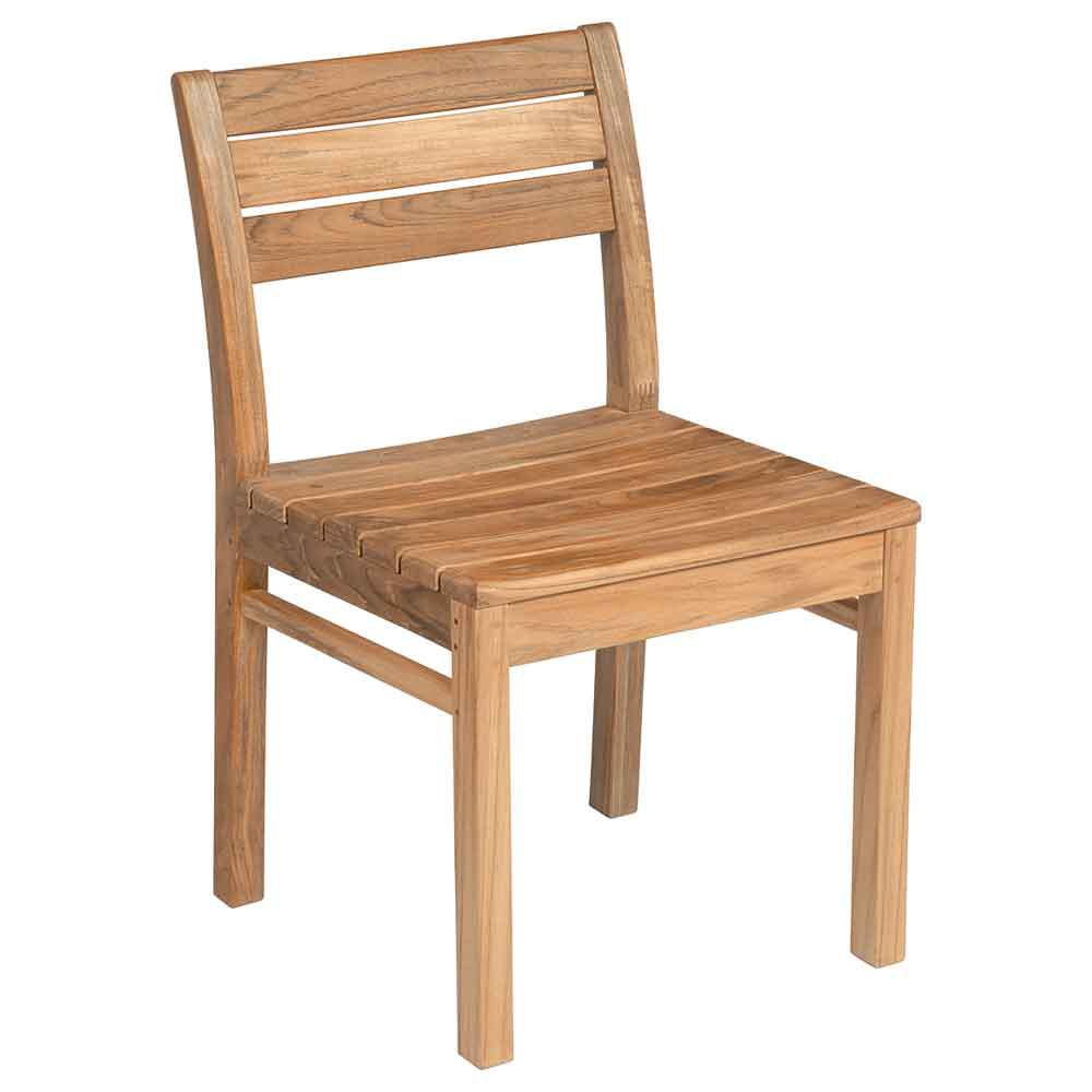 Barlow Tyrie Bermuda Teak Counter Side Chair - Thumbnail 3