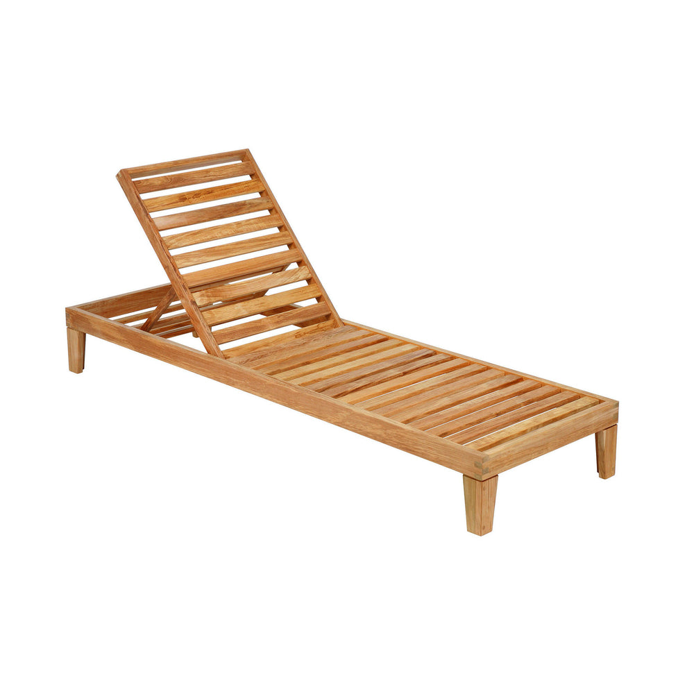 Capri Teak Outdoor Lounger - Base