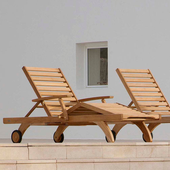 Capri Ultra Teak Lounger