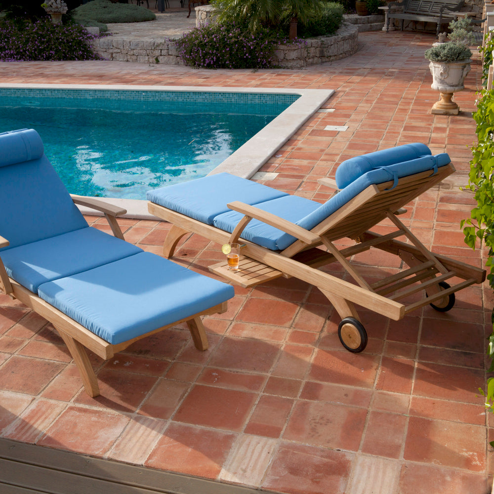 Capri Ultra Teak Outdoor Lounger