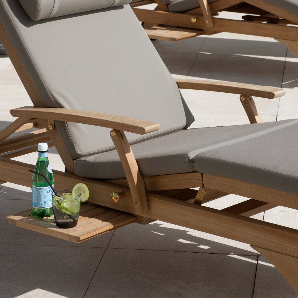 Capri Ultra Teak Outdoor Lounger