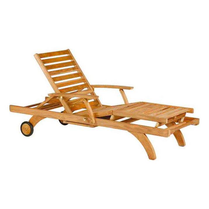 Capri Ultra Teak Outdoor Lounger