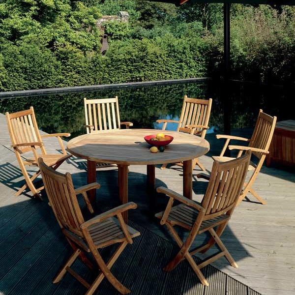 Drummond Circular Outdoor Dining Table
