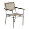 Equinox Armchair - Powdercoat Arm  option Graphite 01 Arm / Titanium 502 Sling