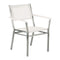 Equinox Armchair - Powdercoat Arm  option White 02 Arm / Pearl 505 Sling