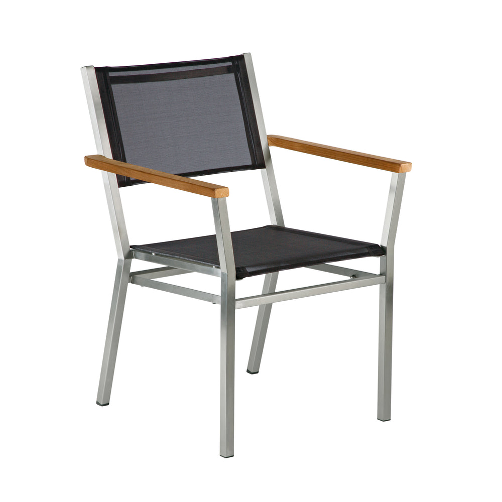 Equinox Outdoor Armchair - Teak Arm