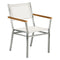 Equinox Armchair - Teak Arm  option Pearl 505