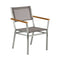 Equinox Armchair - Teak Arm  option Platinum 504