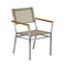 Equinox Armchair - Teak Arm  option Titanium 502