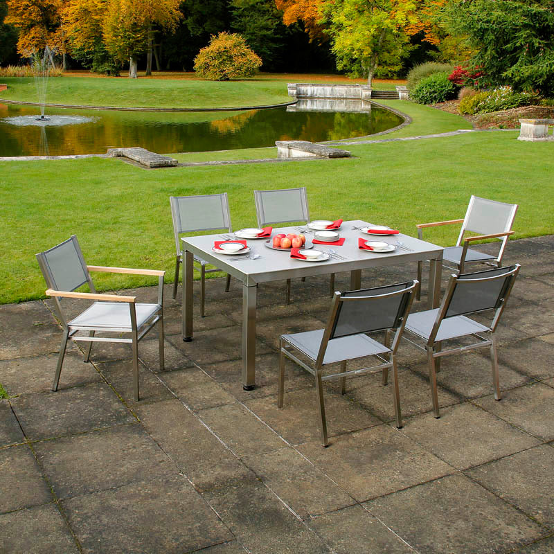 Equinox Outdoor Armchair - Teak Arm