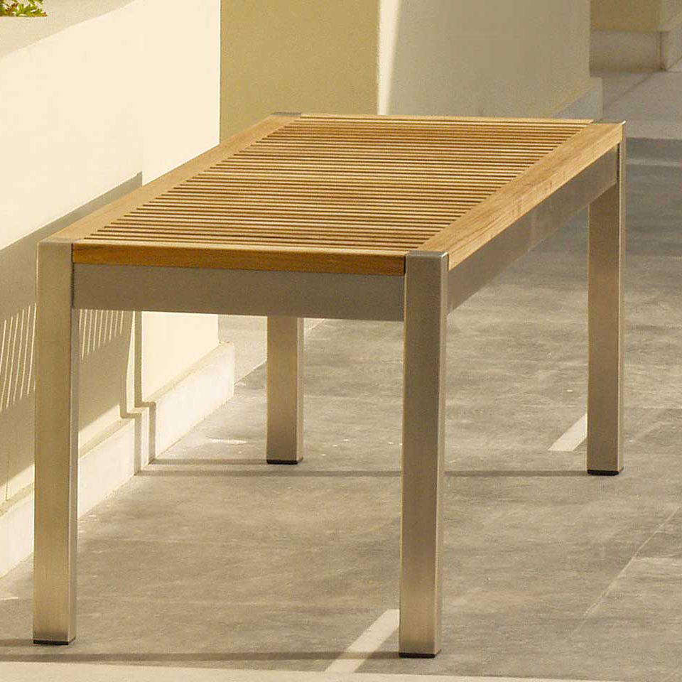 Equinox Outdoor Bench - Teak Seat