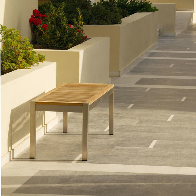 Equinox Outdoor Bench - Teak Seat