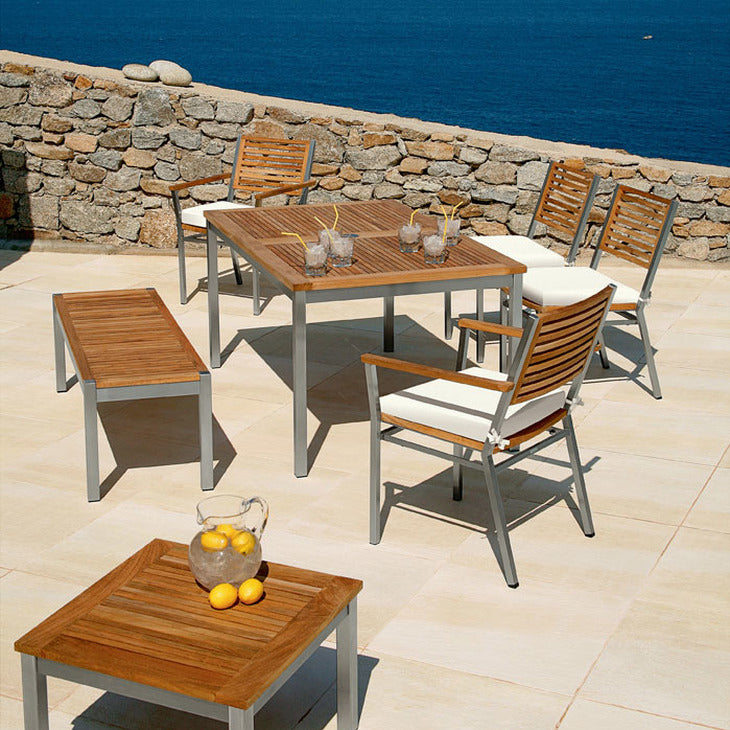 Equinox Outdoor Bench - Teak Seat