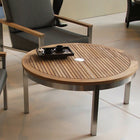 Equinox Circular Conversation Table - Teak Top