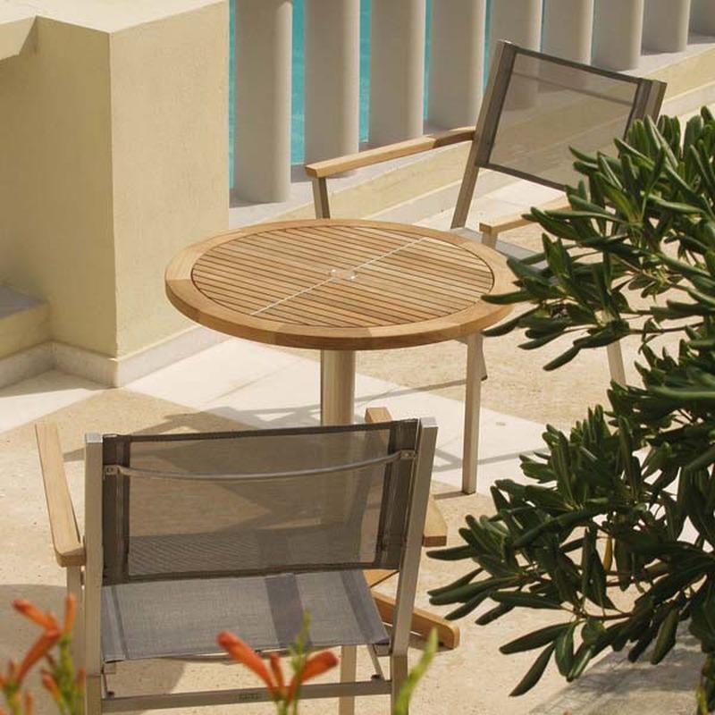 Equinox Circular Pedestal Outdoor Table