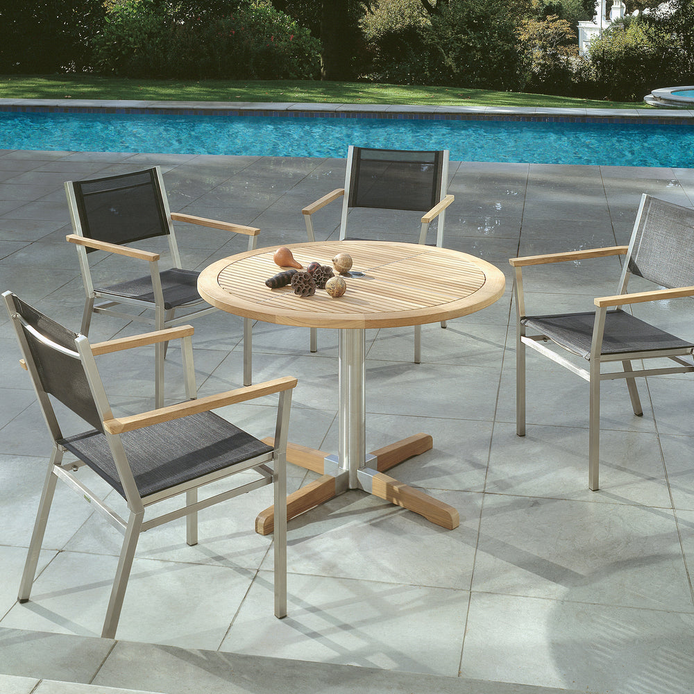 Equinox Circular Pedestal Outdoor Table
