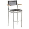 Equinox Stool with Armrests  option Charcoal 500