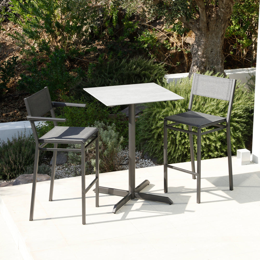 Equinox Outdoor Stool with Armrests